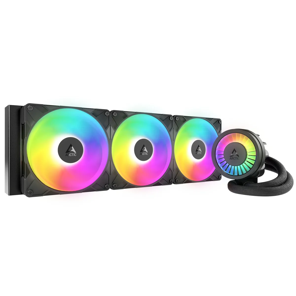Система водяного охолодження Arctic Liquid Freezer III Pro 420 A-RGB Black (ACFRE00185A) - зображення 1