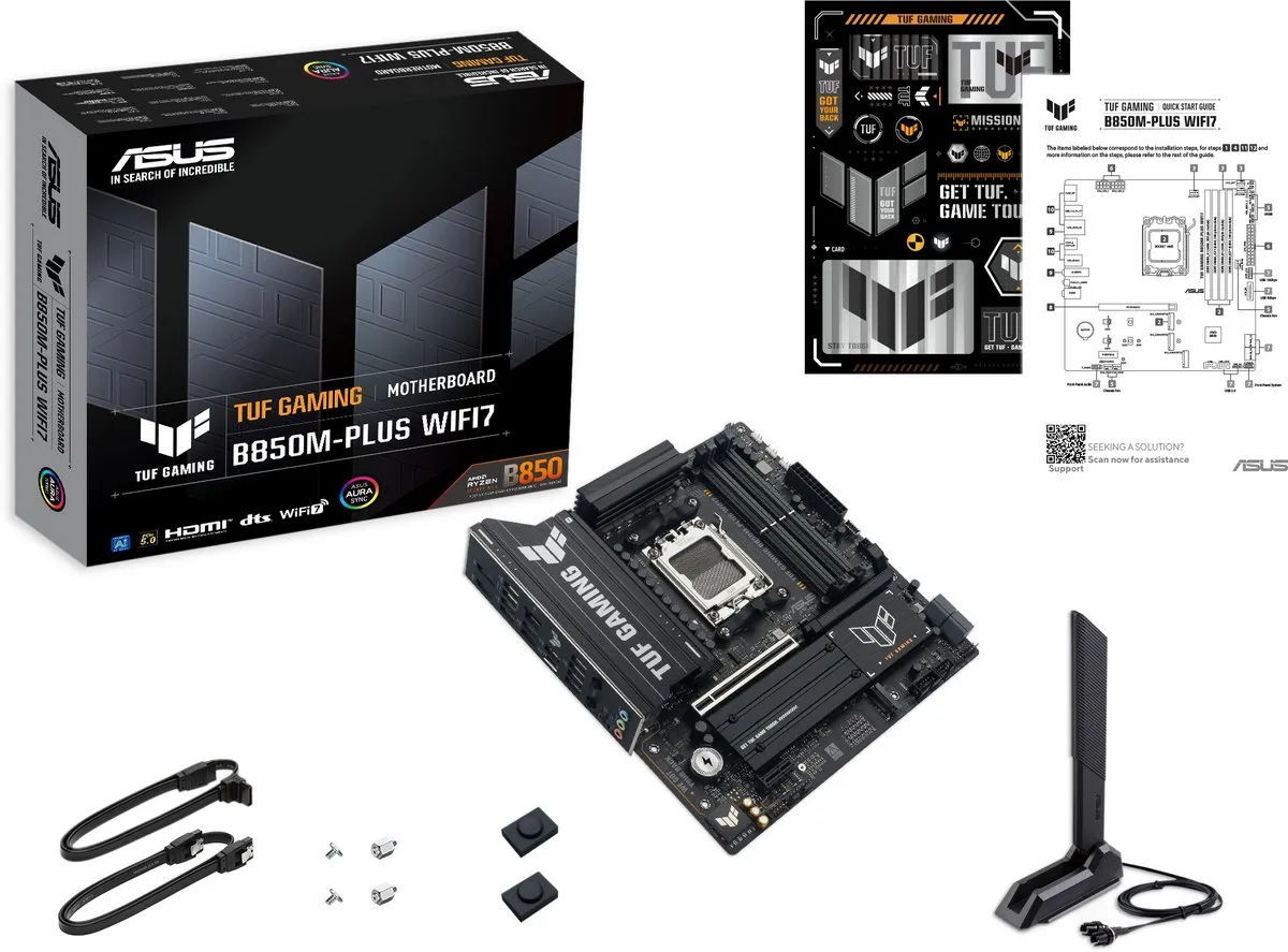 Материнська плата Asus TUF Gaming B850M-Plus WiFi7 Socket AM5 - мініатюра 8