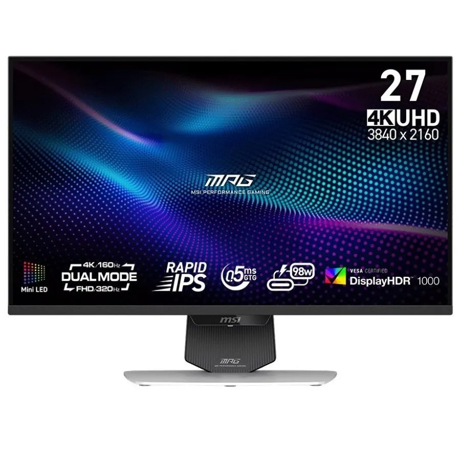 Монітор MSI 27" MPG 274URDFW E16M IPS White 320Hz - зображення 1