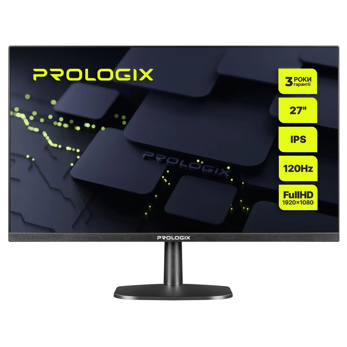 Монітор Prologix 27" P2725HV IPS Black 120Hz - зображення 1