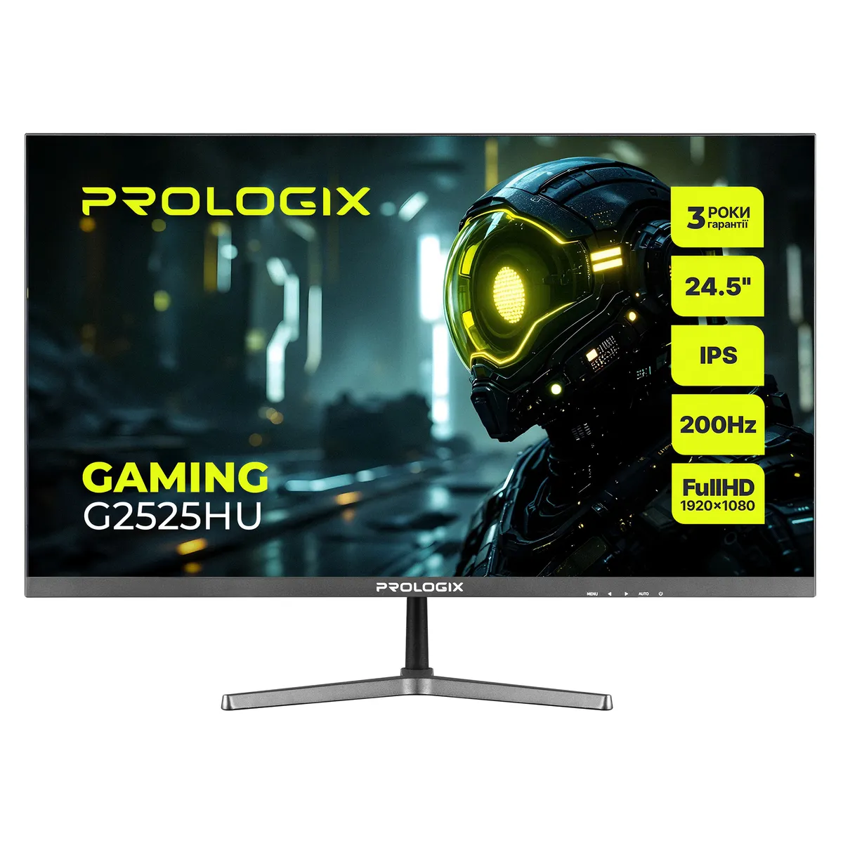 Монітор Prologix Gaming 24.5" G2525HU IPS Black 200Hz - зображення 1