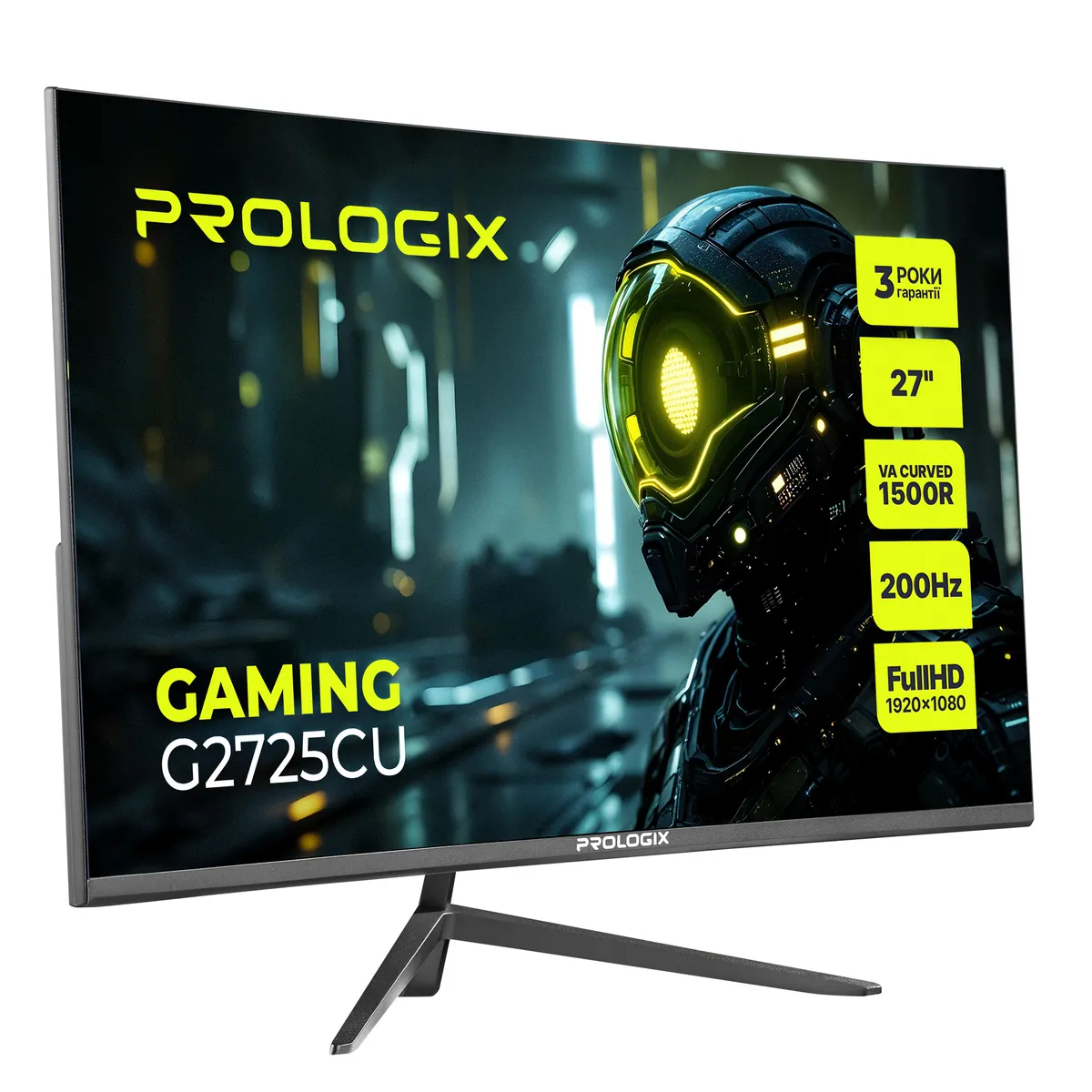 Монітор Prologix Gaming 27" G2725CU VA Black Curved 200Hz - зображення 1