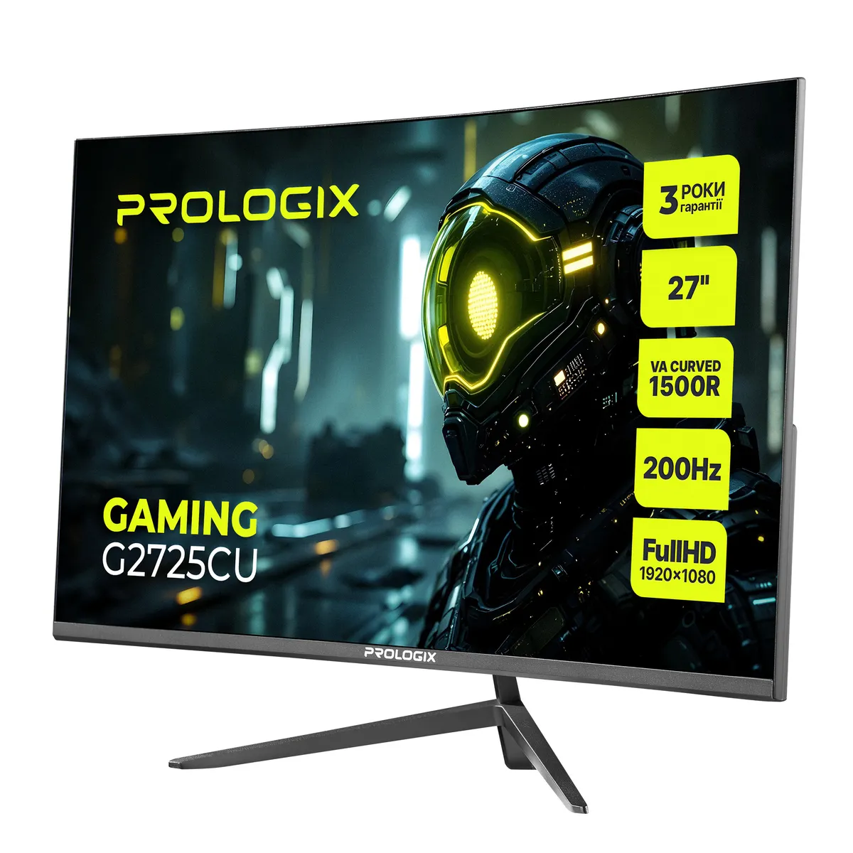 Монітор Prologix Gaming 27" G2725CU VA Black Curved 200Hz - мініатюра 2