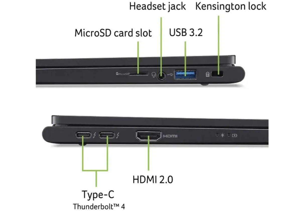Ноутбук Acer TravelMate TMP614-73 (NX.B5WEU.004) Black - мініатюра 6
