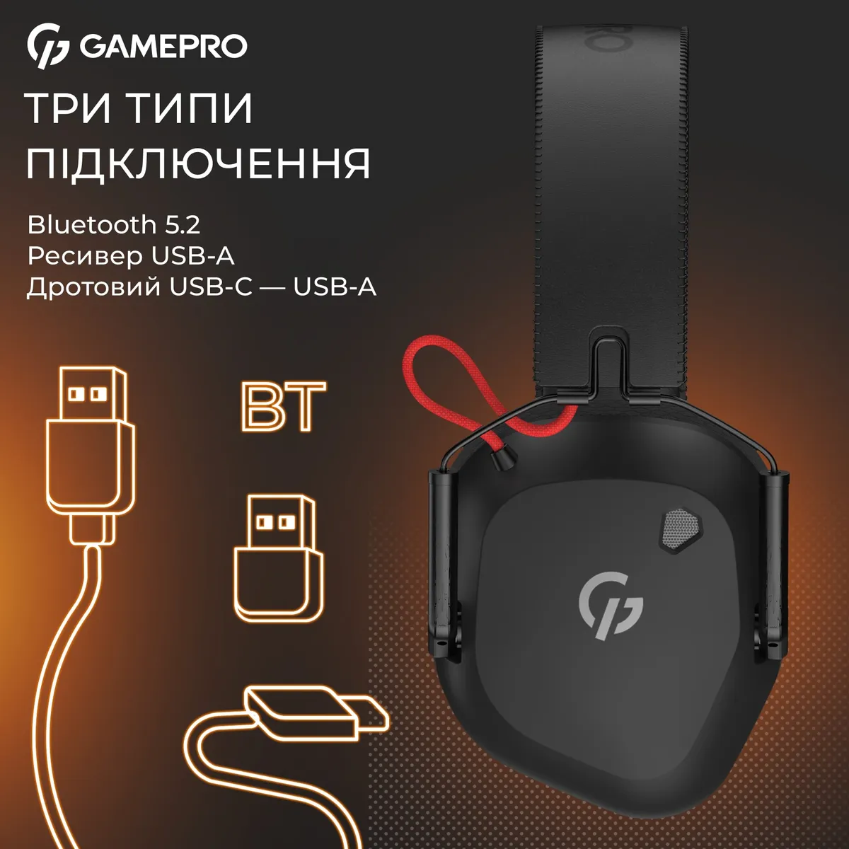 Гарнітура GamePro Genesis Mercury Pro Black (HSW120B) - мініатюра 10