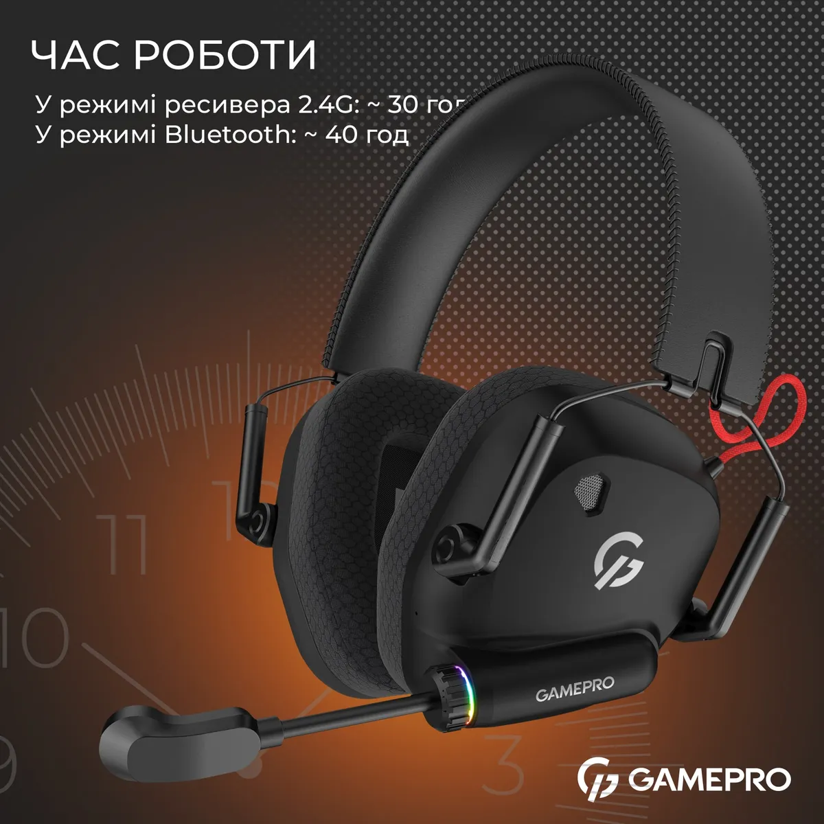 Гарнітура GamePro Genesis Mercury Pro Black (HSW120B) - мініатюра 14