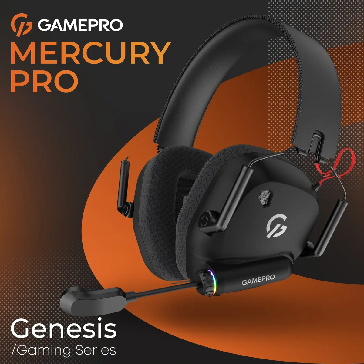 Гарнітура GamePro Genesis Mercury Pro Black (HSW120B) - мініатюра 9