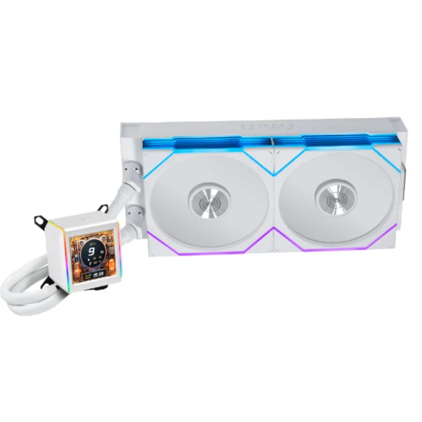 Система водяного охолодження Lian Li Galahad GA II LCD TL 280, White (G89.GA2ALCD28TLW.00) - зображення 1