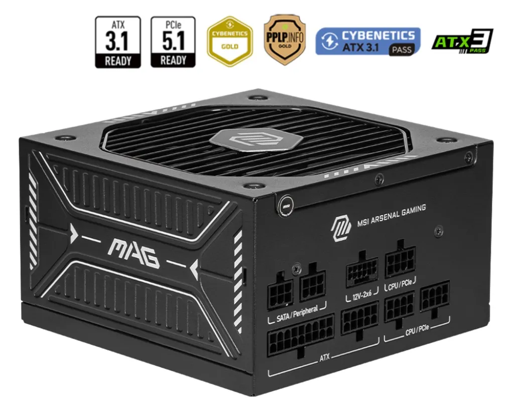 Блок живлення MSI MAG A750GLS PCIE5 750W - мініатюра 5