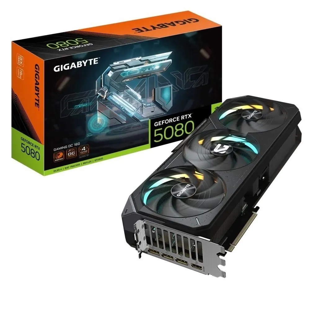 Відеокарта GF RTX 5080 16GB GDDR7 Gaming Gigabyte (GV-N5080GAMING-16GD) - зображення 1