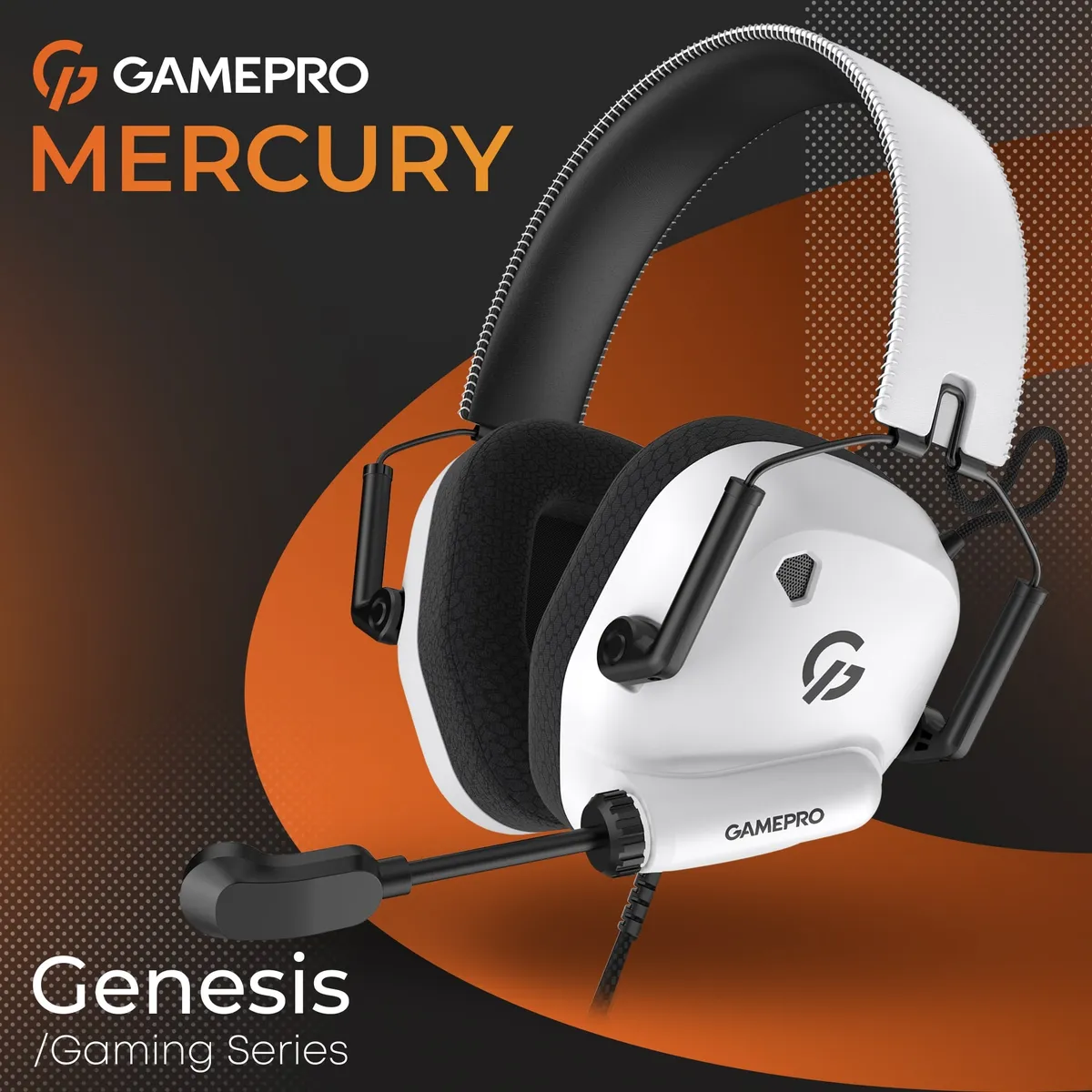 Гарнітура GamePro Genesis Mercury White (HS120W) - мініатюра 8