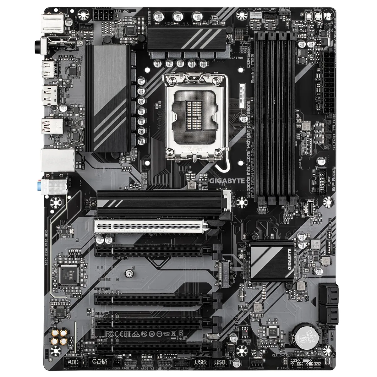 Материнська плата Gigabyte B760 DS3H WF6E GEN5 Socket 1700 - мініатюра 3