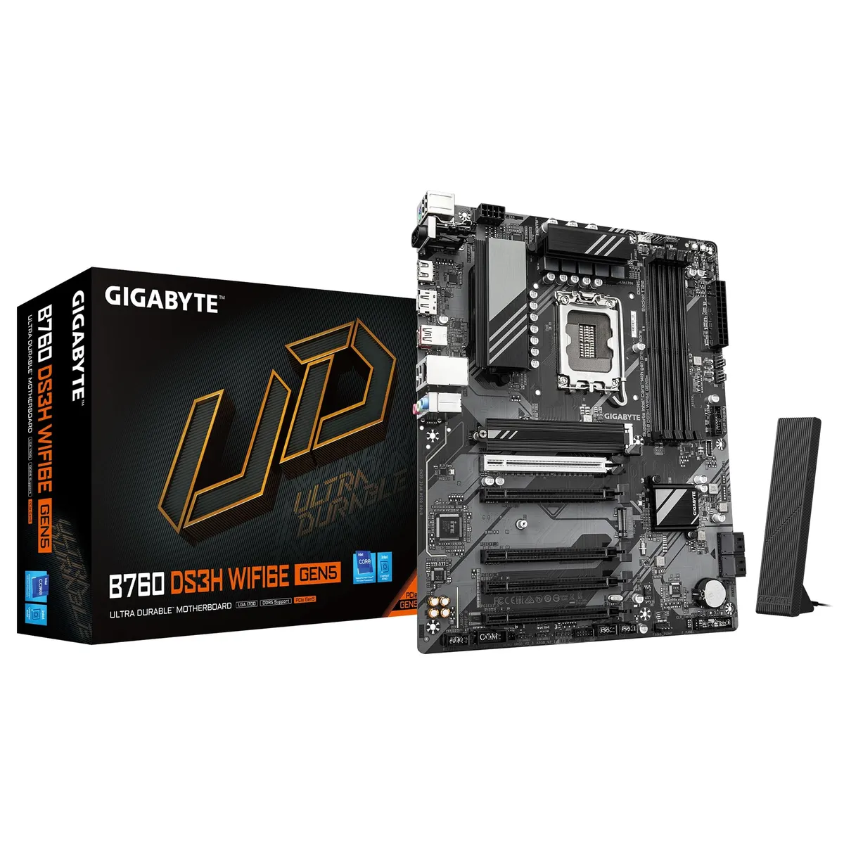 Материнська плата Gigabyte B760 DS3H WF6E GEN5 Socket 1700 - мініатюра 4