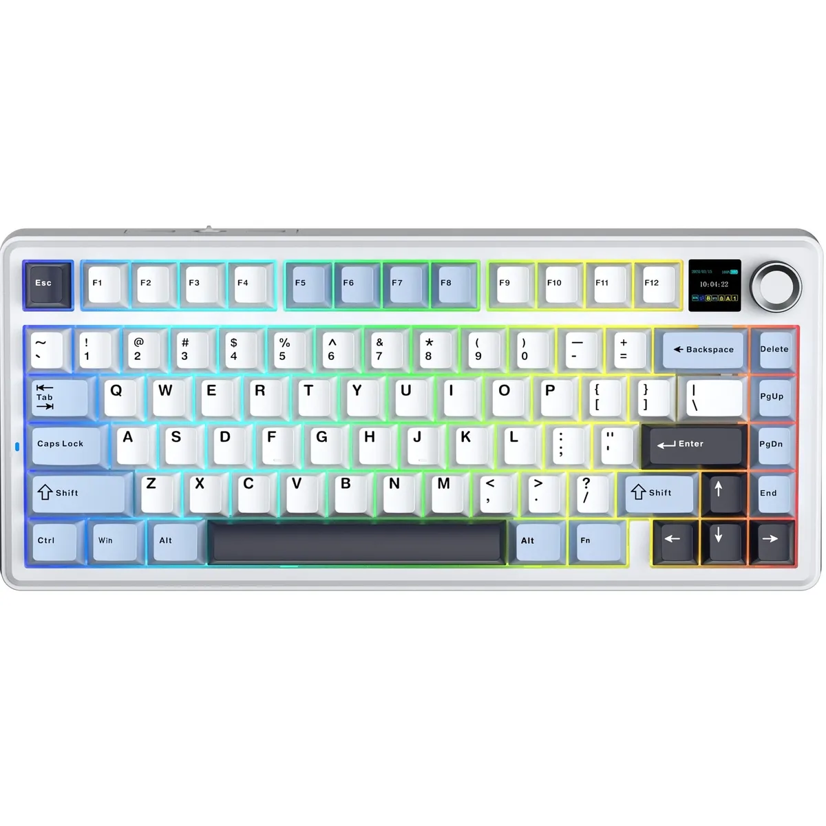 Клавіатура бездротова Aula F75 Max White (6978080501158) - зображення 1