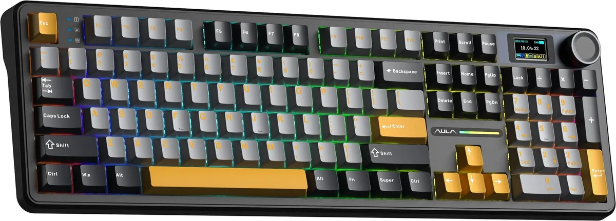 Клавіатура бездротова Aula F108 Pro Black (6978080501295) - мініатюра 3