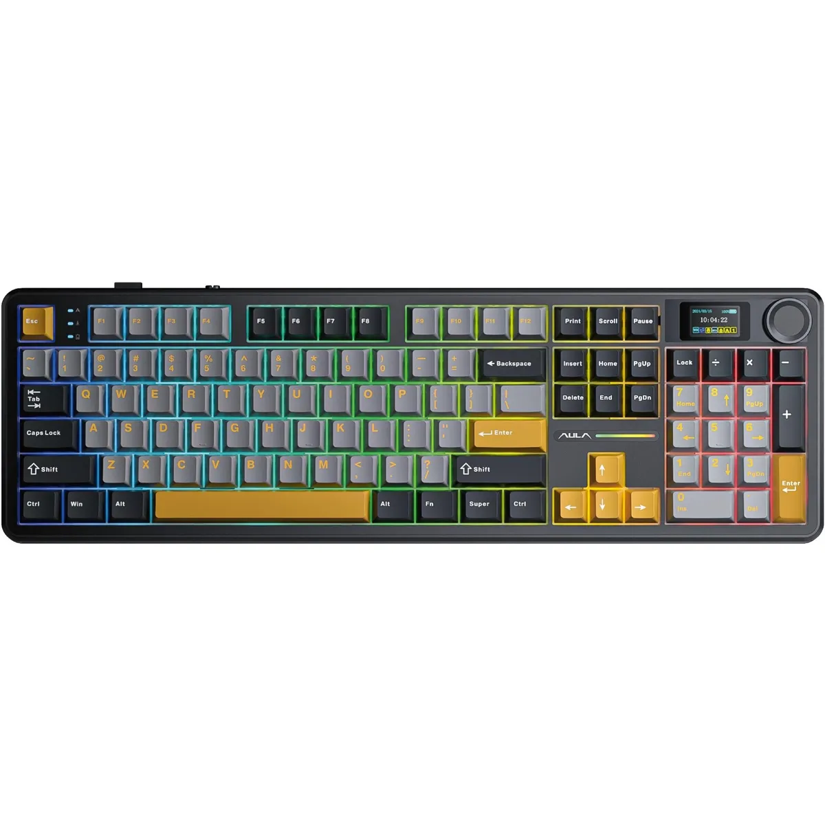 Клавіатура бездротова Aula F108 Pro Black (6978080501295) - мініатюра 6