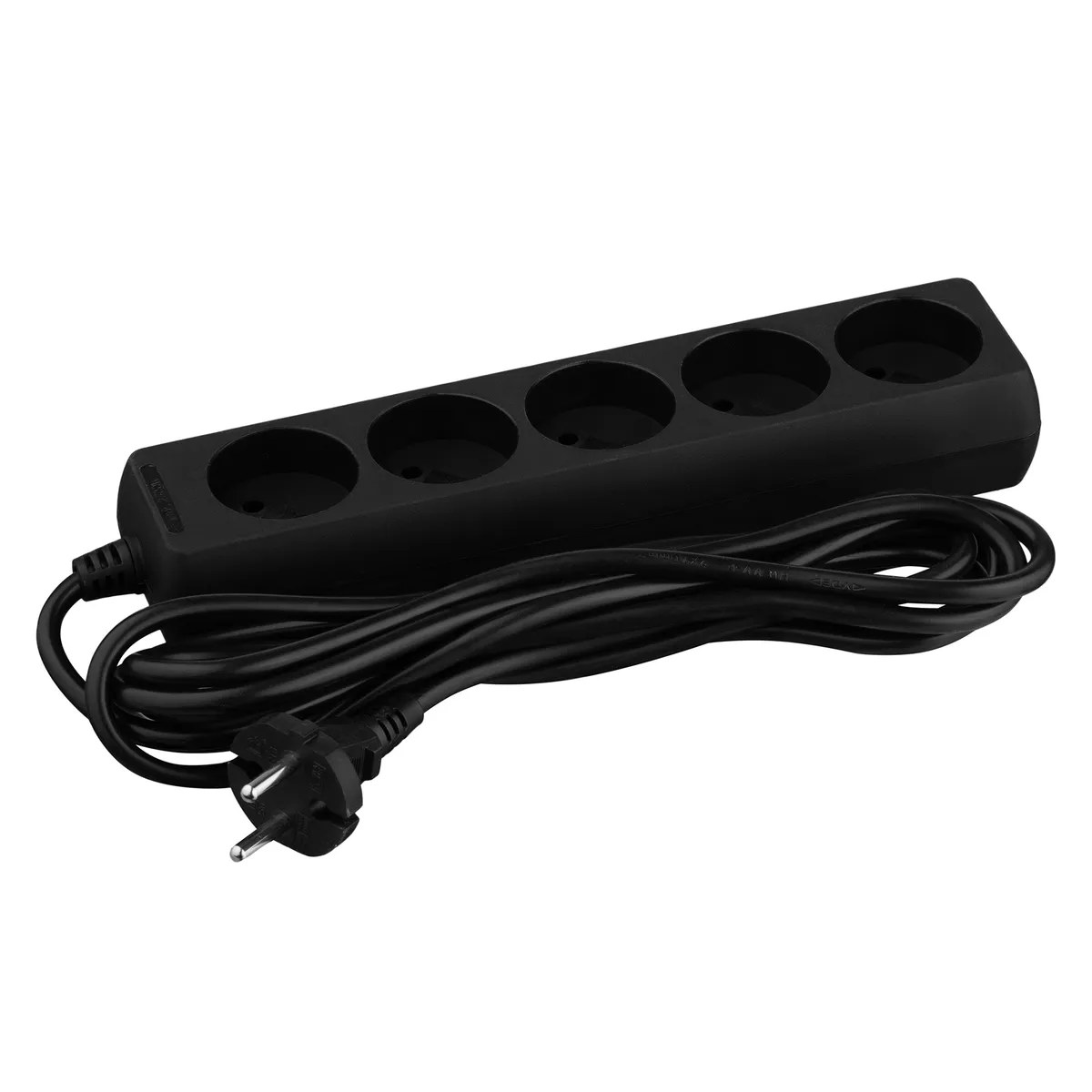 Фільтр живлення 2Е (2E-U05M3BK) 5 розетки, 3 м, чорний - мініатюра 4