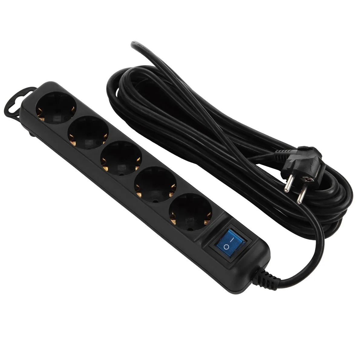 Фільтр живлення 2Е 5хSchuko, 3 м, чорний (2E-U05ESM3BK) - мініатюра 5