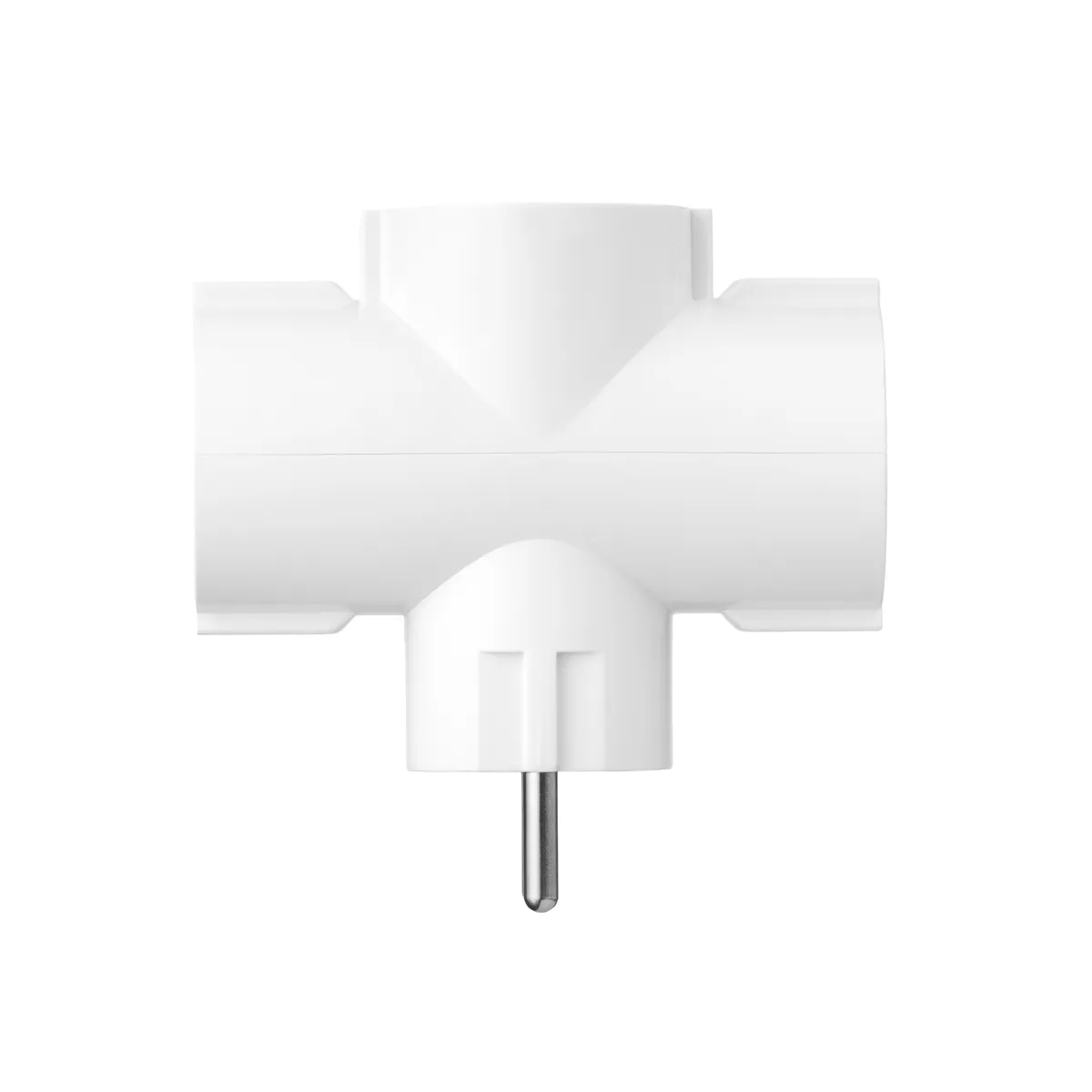 Мережевий адаптер 2E 3xТип F, 16A, білий (2E-AD0103WH) - мініатюра 3