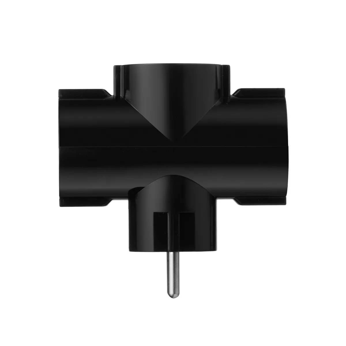 Мережевий адаптер 2E 3xТип F, 16A, чорний (2E-AD0103BK) - мініатюра 4