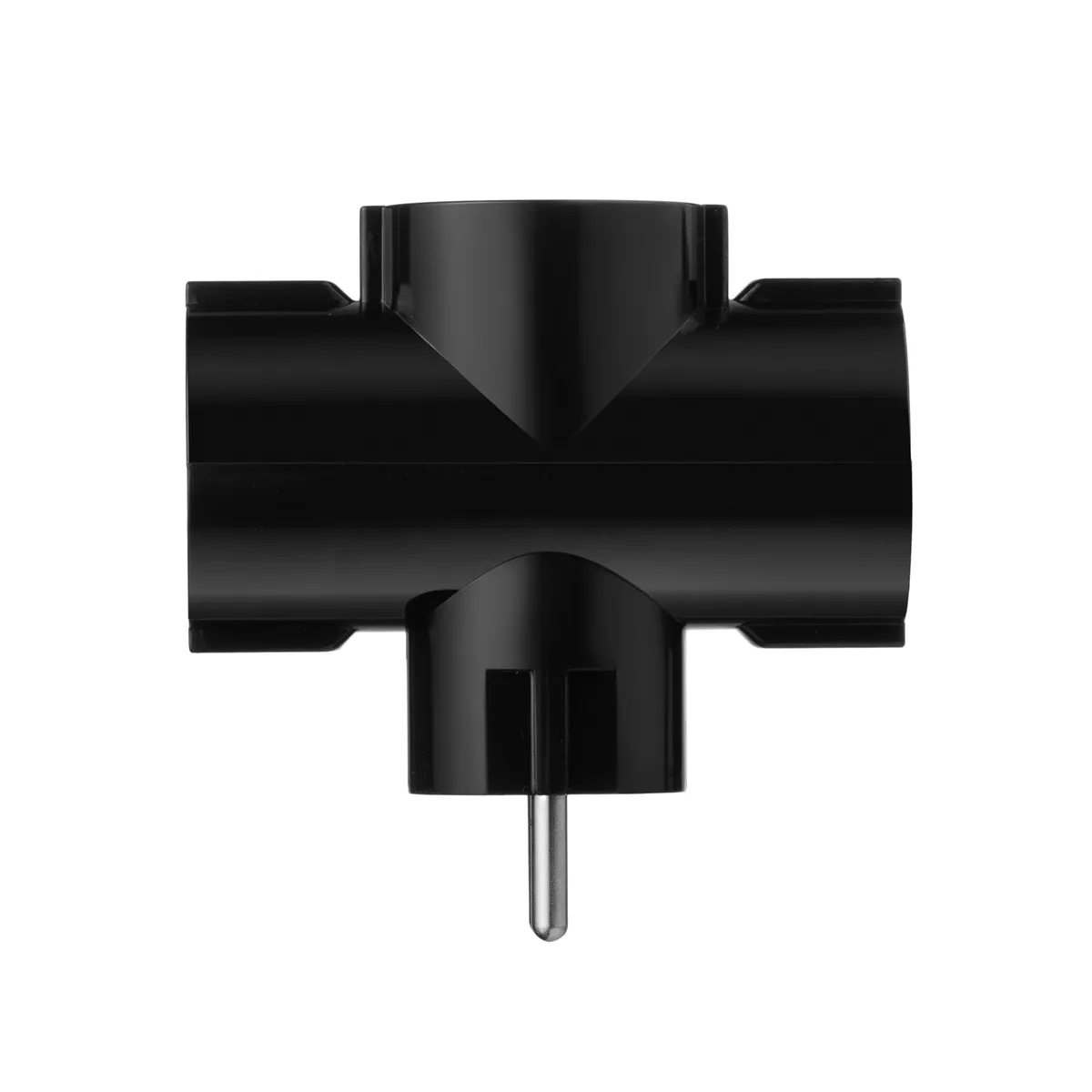 Мережевий адаптер 2E 3xТип F, 16A, чорний (2E-AD0103BK) - мініатюра 5