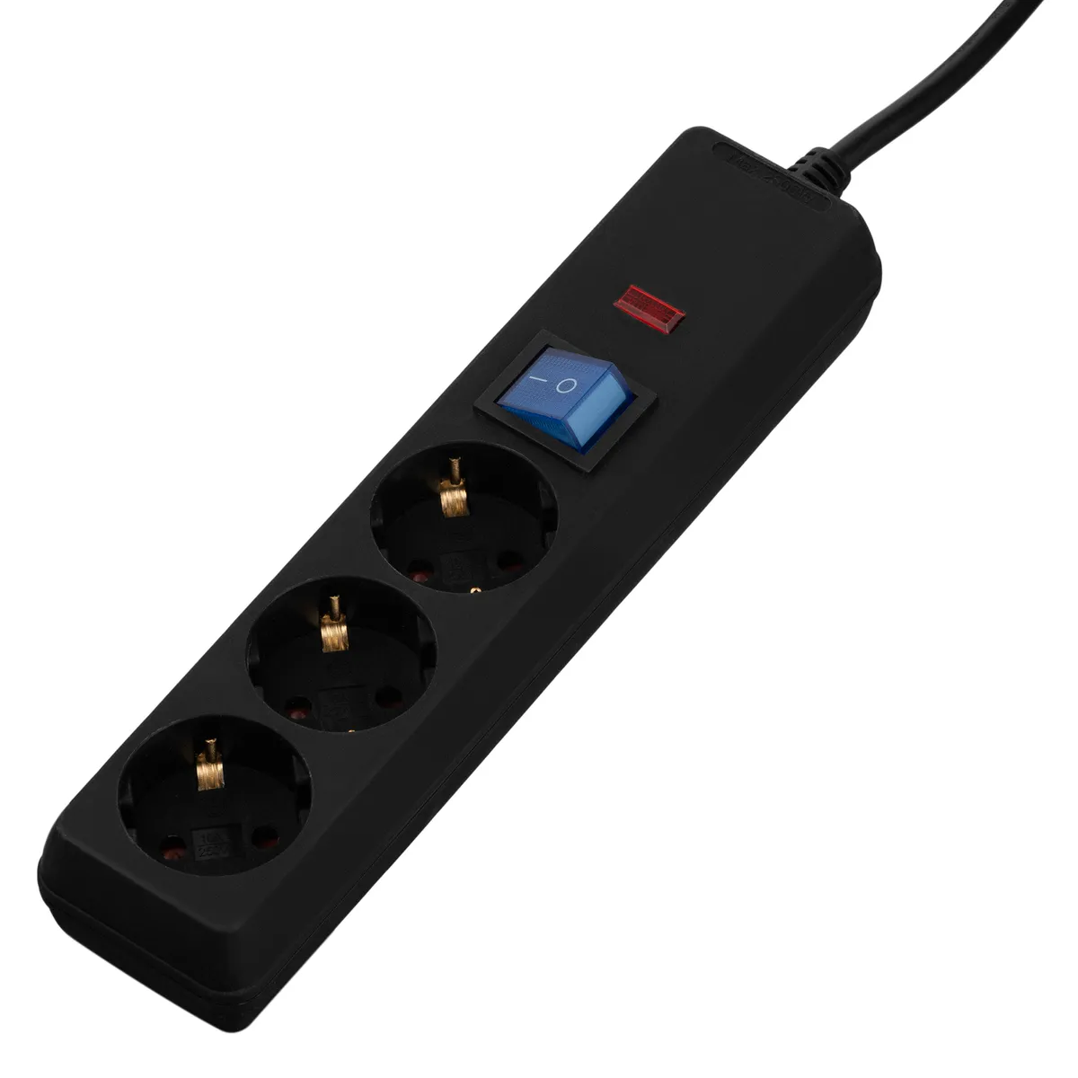 Фільтр живлення 2E 3 розетки, 1 м, черный (2E-U03C14M1BK) - мініатюра 7