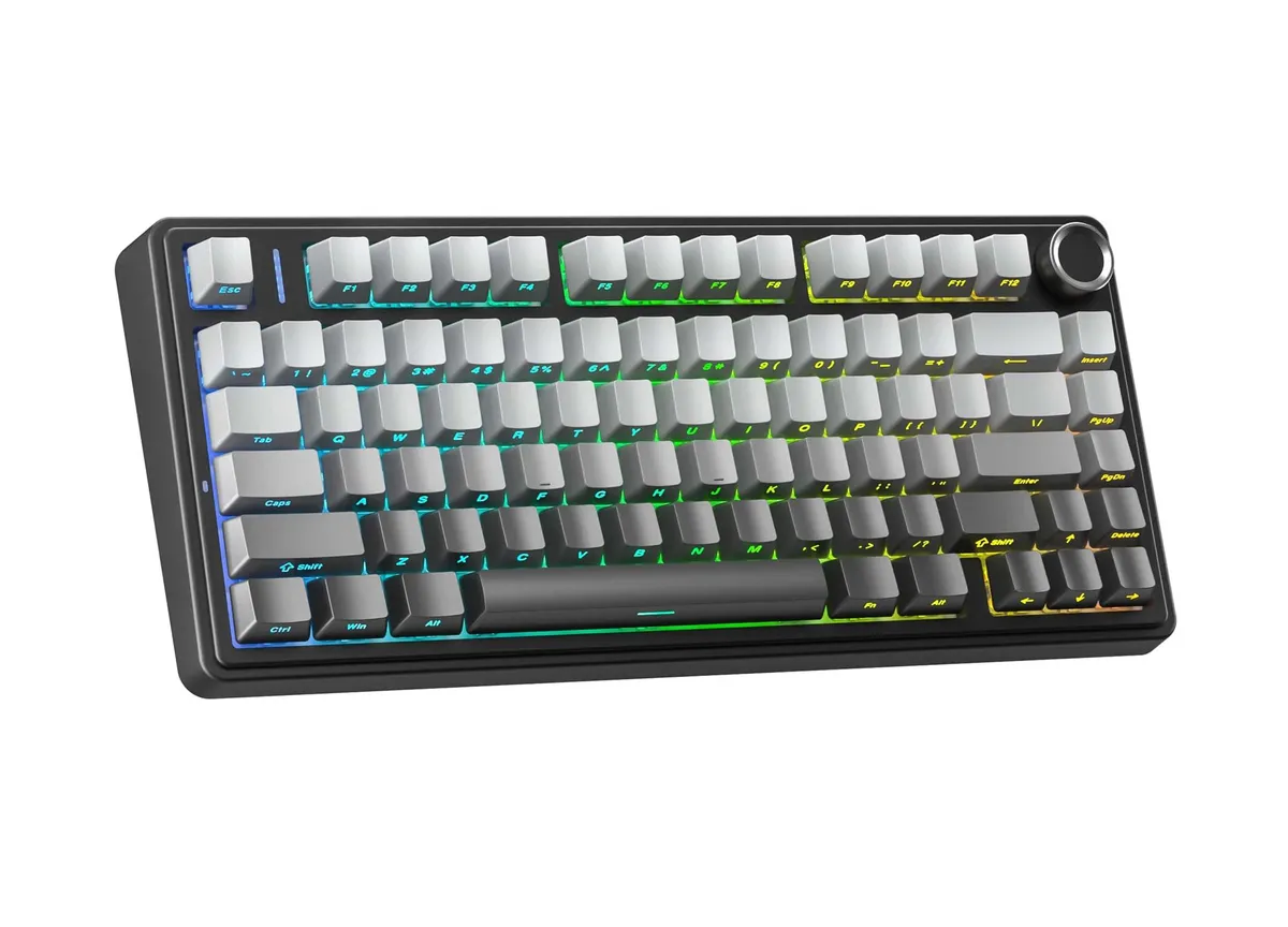 Клавіатура бездротова Aula F75 Gasket Reaper switch Black/Grey (6948391209913) - зображення 1