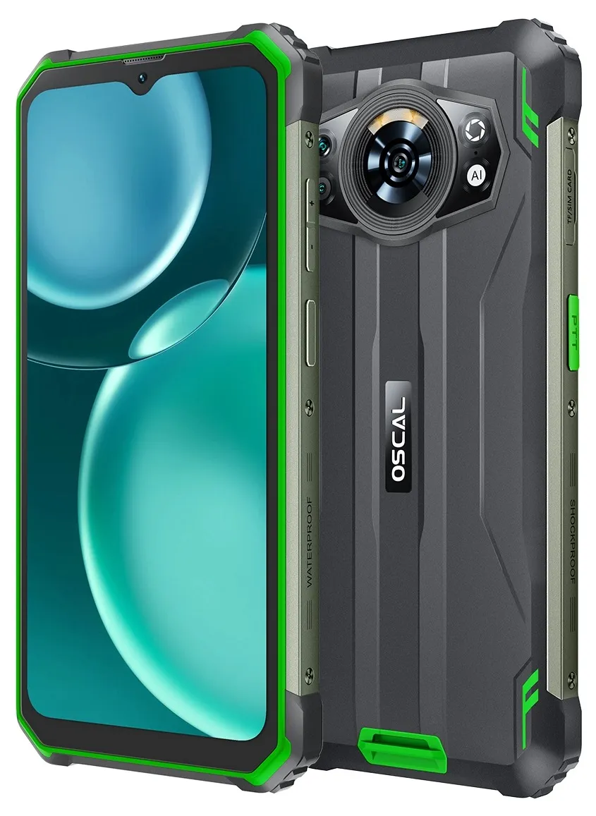 Смартфон Oscal S80 6/128GB Green - мініатюра 3
