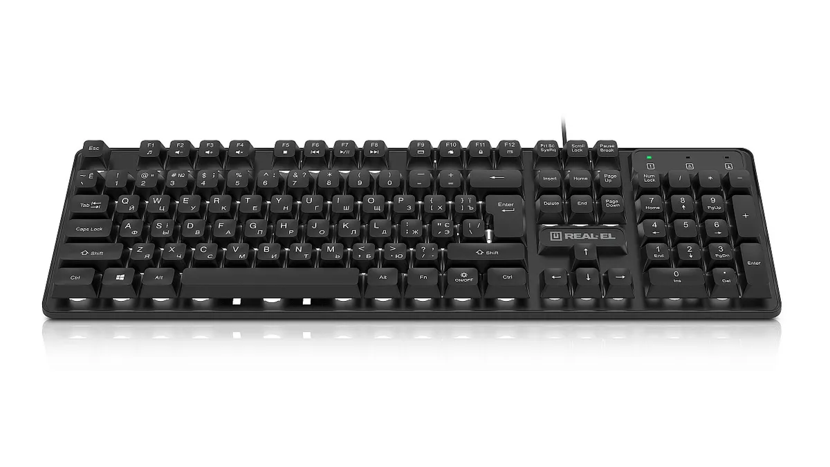 Клавіатура REAL-EL RK-7015 - мініатюра 4
