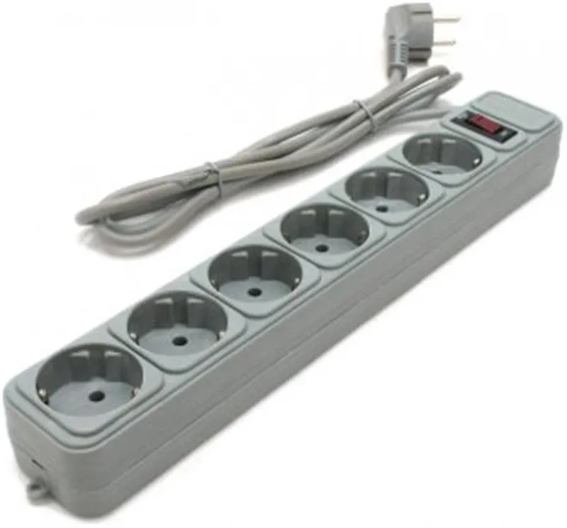 Фільтр живлення Gembird Power Cube 6 розеток 4,5м (SPG6-G-15G) сірий - мініатюра 2