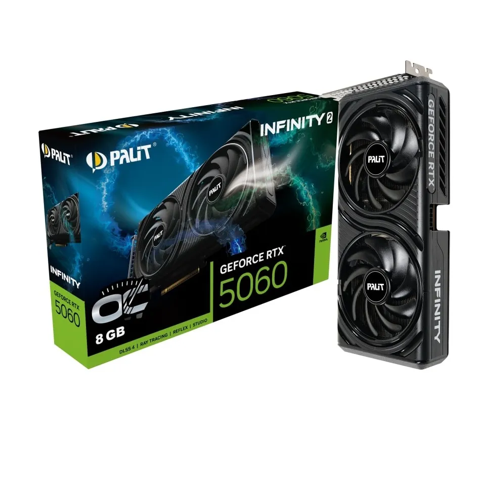 Відеокарта GF RTX 5060 8GB GDDR7 Infinity 2 OC Palit (NE75060V19P1-GB2063L) - зображення 1