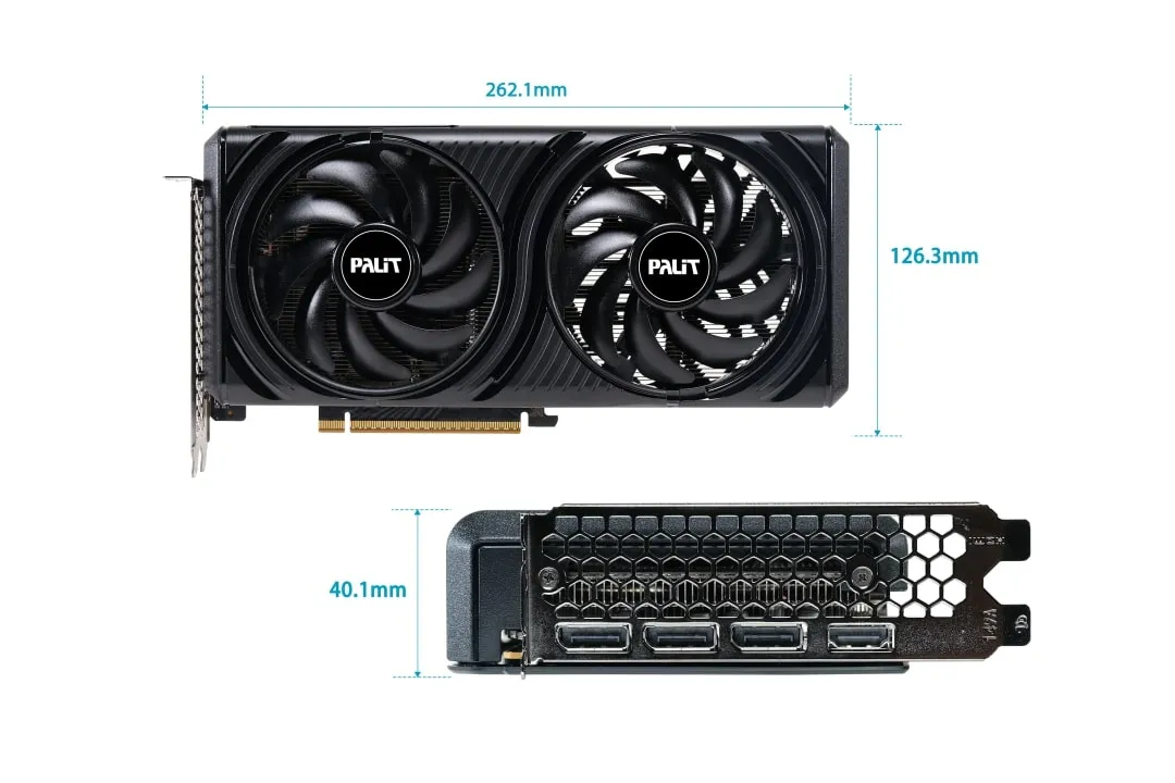 Відеокарта GF RTX 5060 8GB GDDR7 Infinity 2 OC Palit (NE75060V19P1-GB2063L) - мініатюра 3