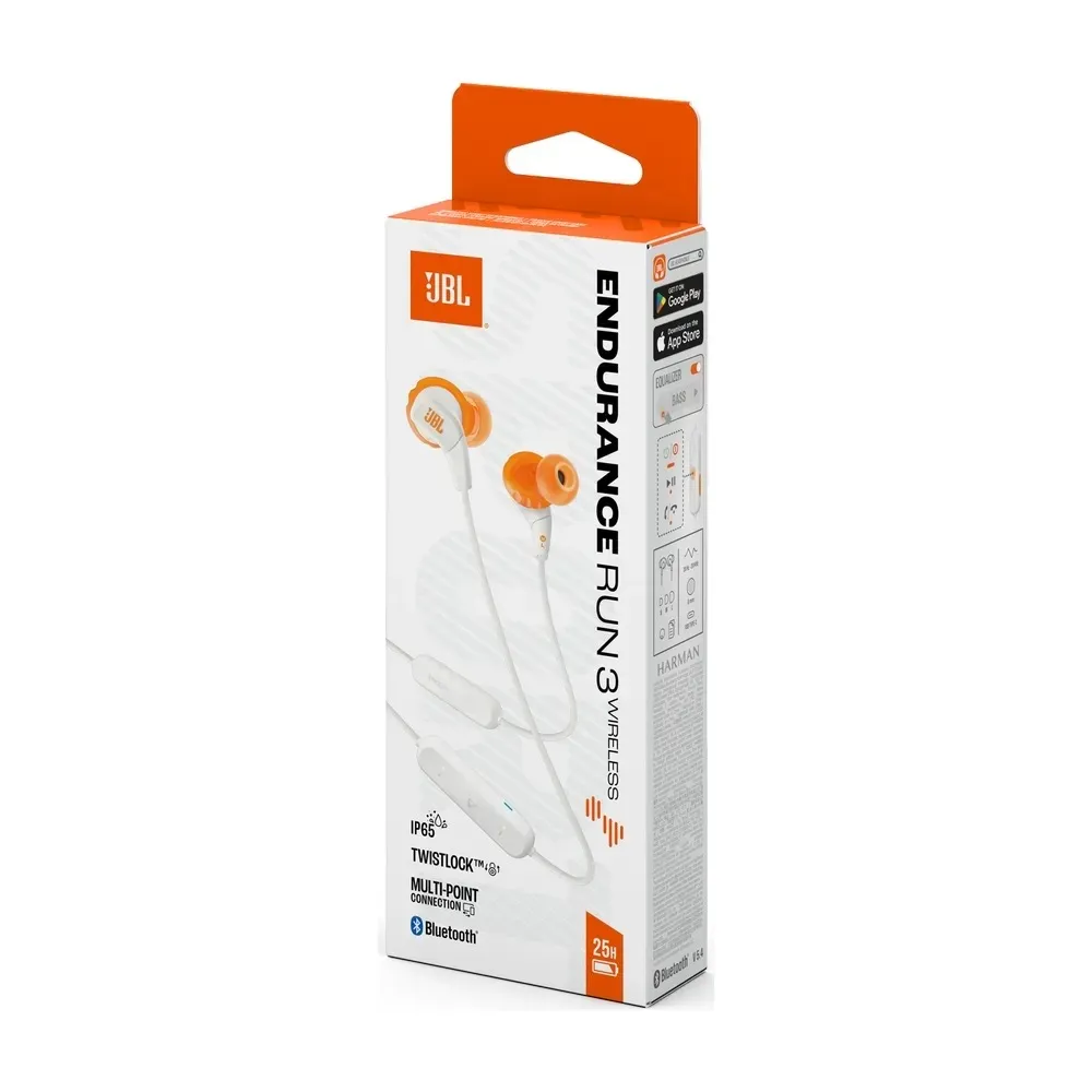 Bluetooth-гарнітура JBL Endurance Run 3 BT White (JBLENDURRUN3BTWHT) - зображення 1