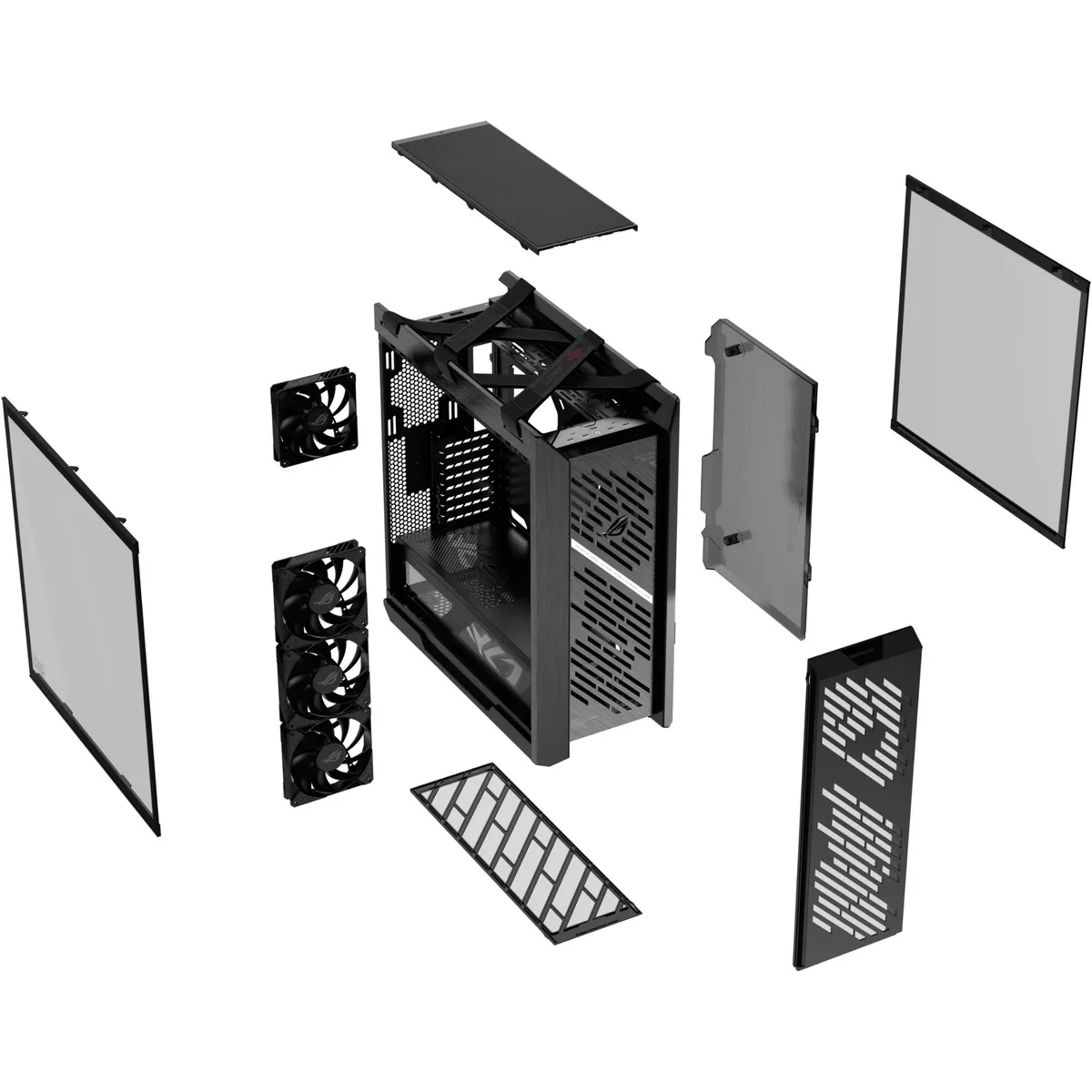 Корпус Asus ROG Strix Helios II GX601S Black (90DC00W0-B39000) - мініатюра 3