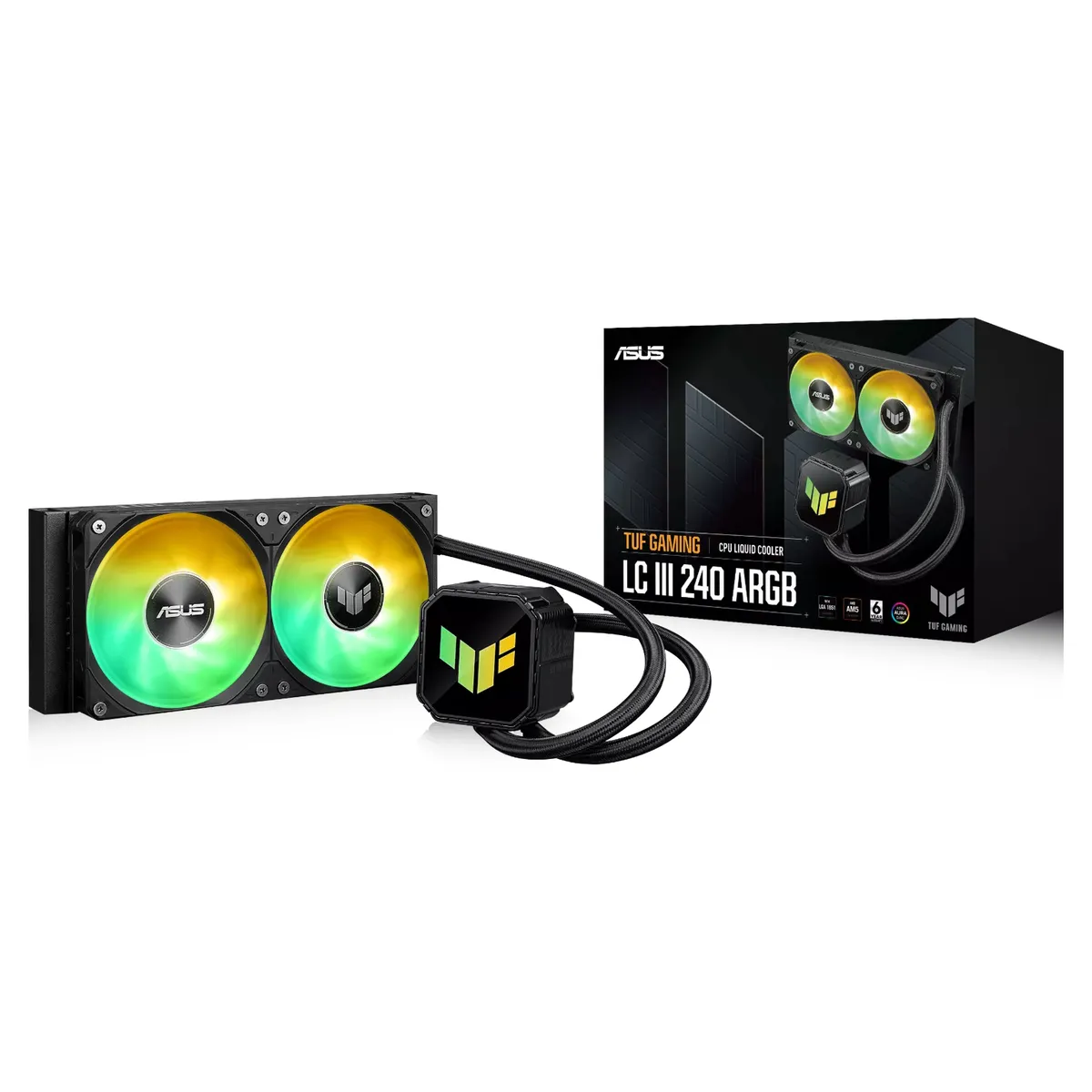 Система водяного охолодження Asus TUF Gaming LC III 240 ARGB (90RC01J1-B0EAY0) - мініатюра 2
