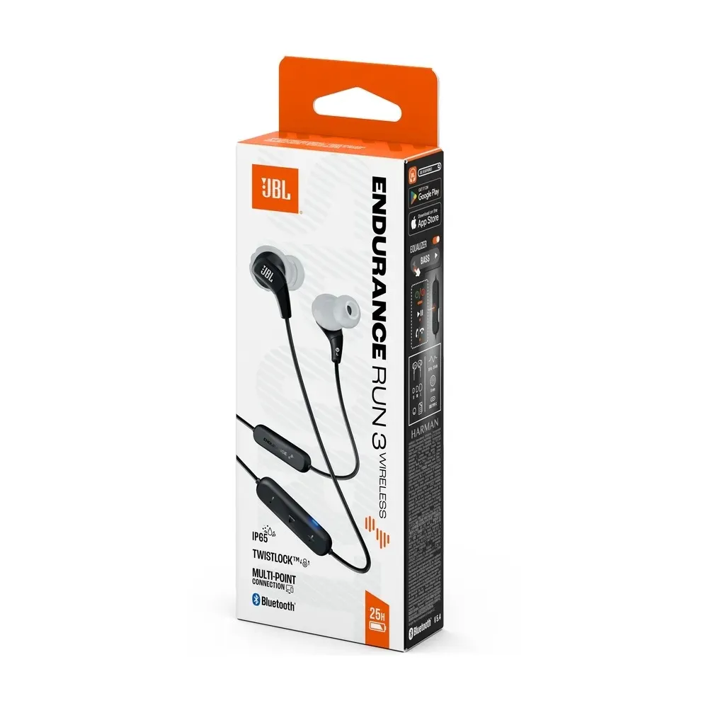 Bluetooth-гарнітура JBL Endurance Run 3 BT Black (JBLENDURRUN3BTBLKG) - зображення 1