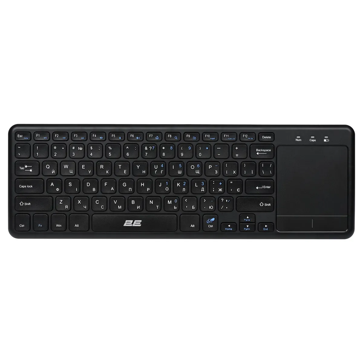Клавіатура бездротова 2E KT100 WL Ukr Black (2E-KT100WB_UA) - мініатюра 4