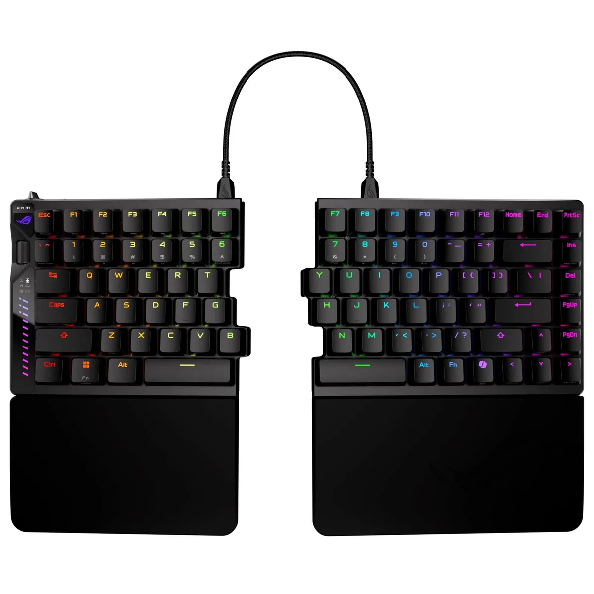 Клавіатура бездротова Asus ROG Falcata Split Magnetic Switch EN RGB Black (90MP043H-BKUA20) - зображення 1