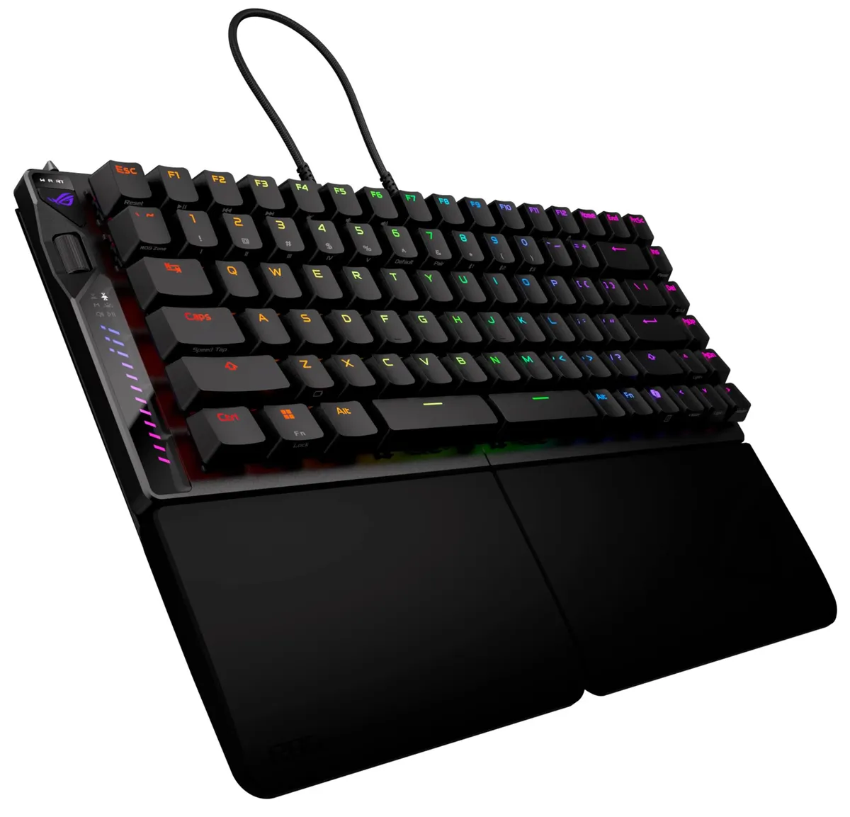 Клавіатура бездротова Asus ROG Falcata Split Magnetic Switch EN RGB Black (90MP043H-BKUA20) - мініатюра 4