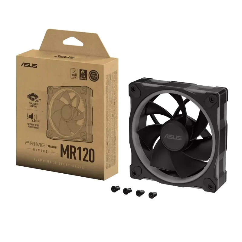Вентилятор Asus Prime MR120 ARGB Reverse Black (90DA00L0-B09000) - мініатюра 8