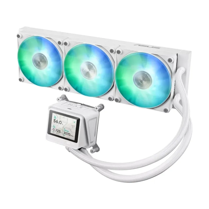 Система водяного охолодження Asus Max Gaming LC 360 ARGB LCD White (90RC01G2-B0EAY0) - мініатюра 3