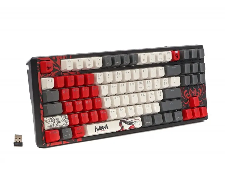 Клавіатура бездротова Bloody WS87 RGB Naraka Black - мініатюра 3