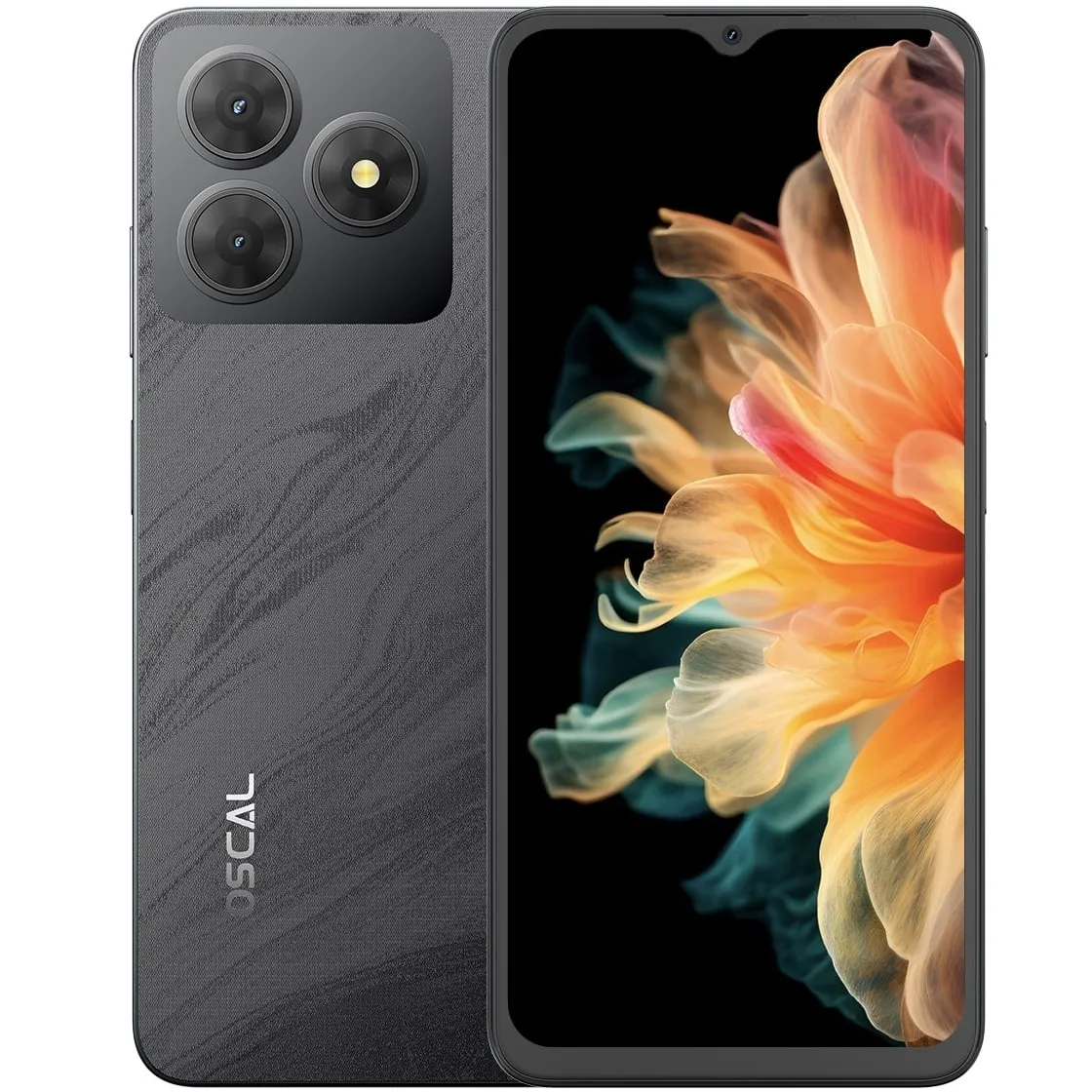 Смартфон Oscal Flat 2 4/128GB Phantom Black - мініатюра 9
