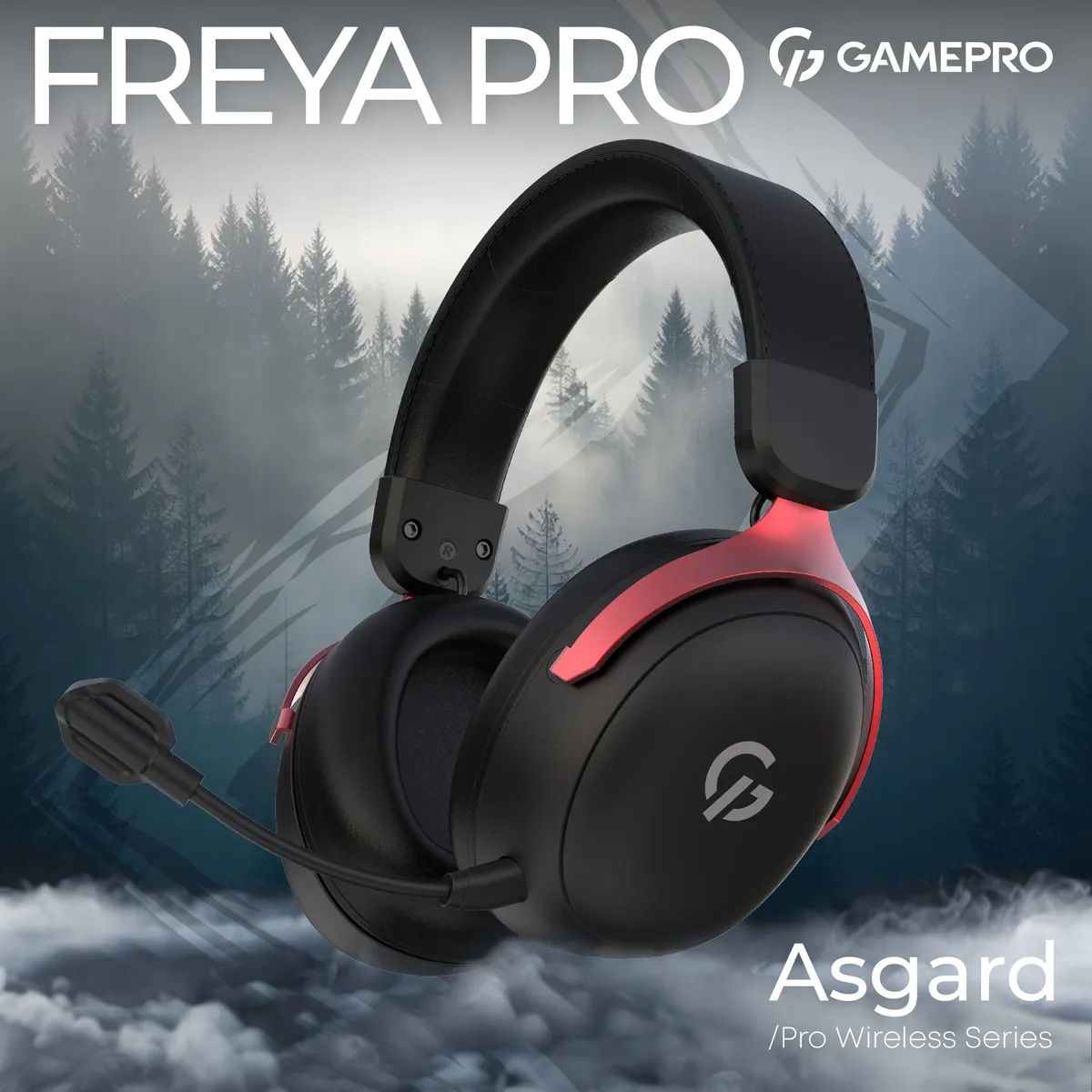 Гарнітура GamePro Asgard Freya Pro Black-Red (HSW201BR) - мініатюра 4