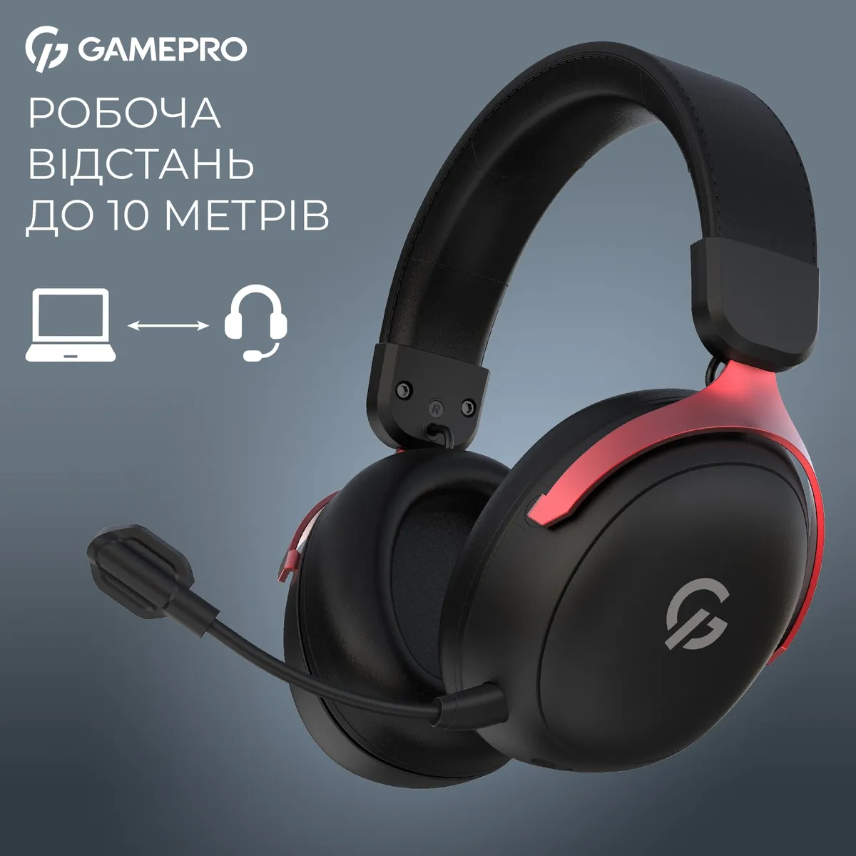 Гарнітура GamePro Asgard Freya Pro Black-Red (HSW201BR) - мініатюра 8