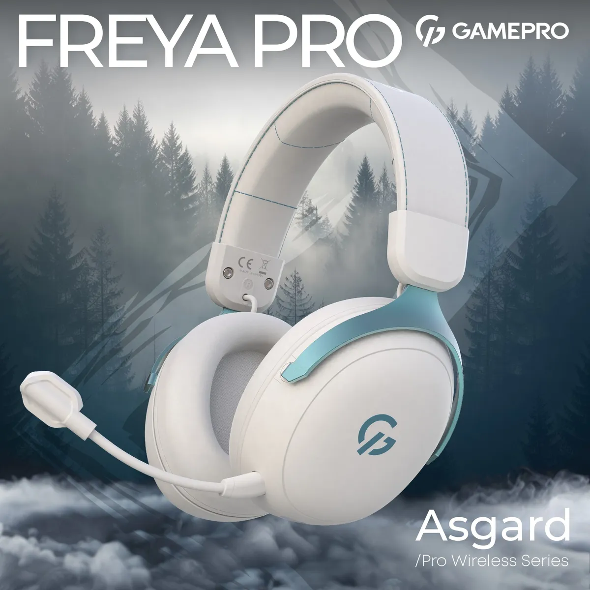 Гарнітура GamePro Asgard Freya Pro White-Blue (HSW201WB) - мініатюра 5