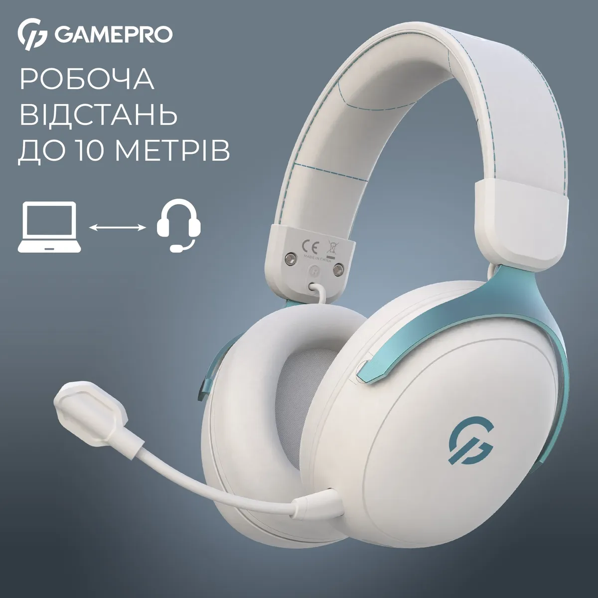 Гарнітура GamePro Asgard Freya Pro White-Blue (HSW201WB) - мініатюра 9