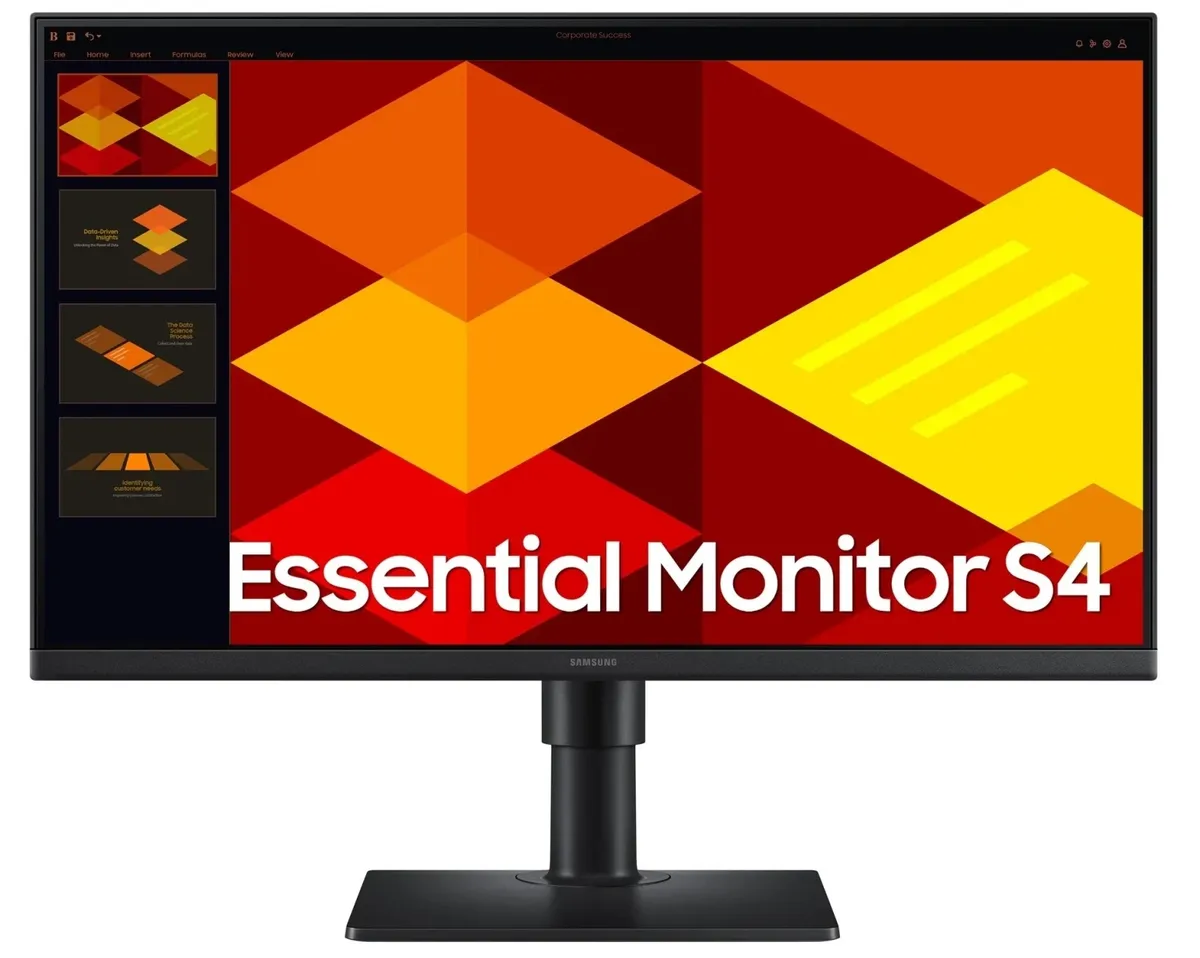 Монiтор Samsung 24" LS24D400G (LS24D400GAIXUA) IPS Black 100Hz - мініатюра 2