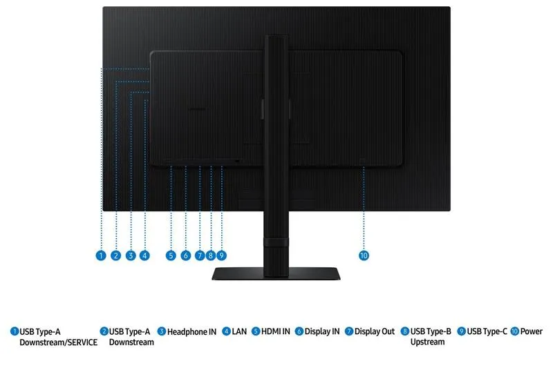 Монітор Samsung 27" ViewFinity S6 (LS27D604UAIXUA) IPS Black - мініатюра 11