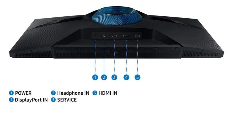 Монiтор Samsung 27" Odyssey G3 LS27DG300 (LS27DG300EIXUA) VA Black 180Hz - мініатюра 12